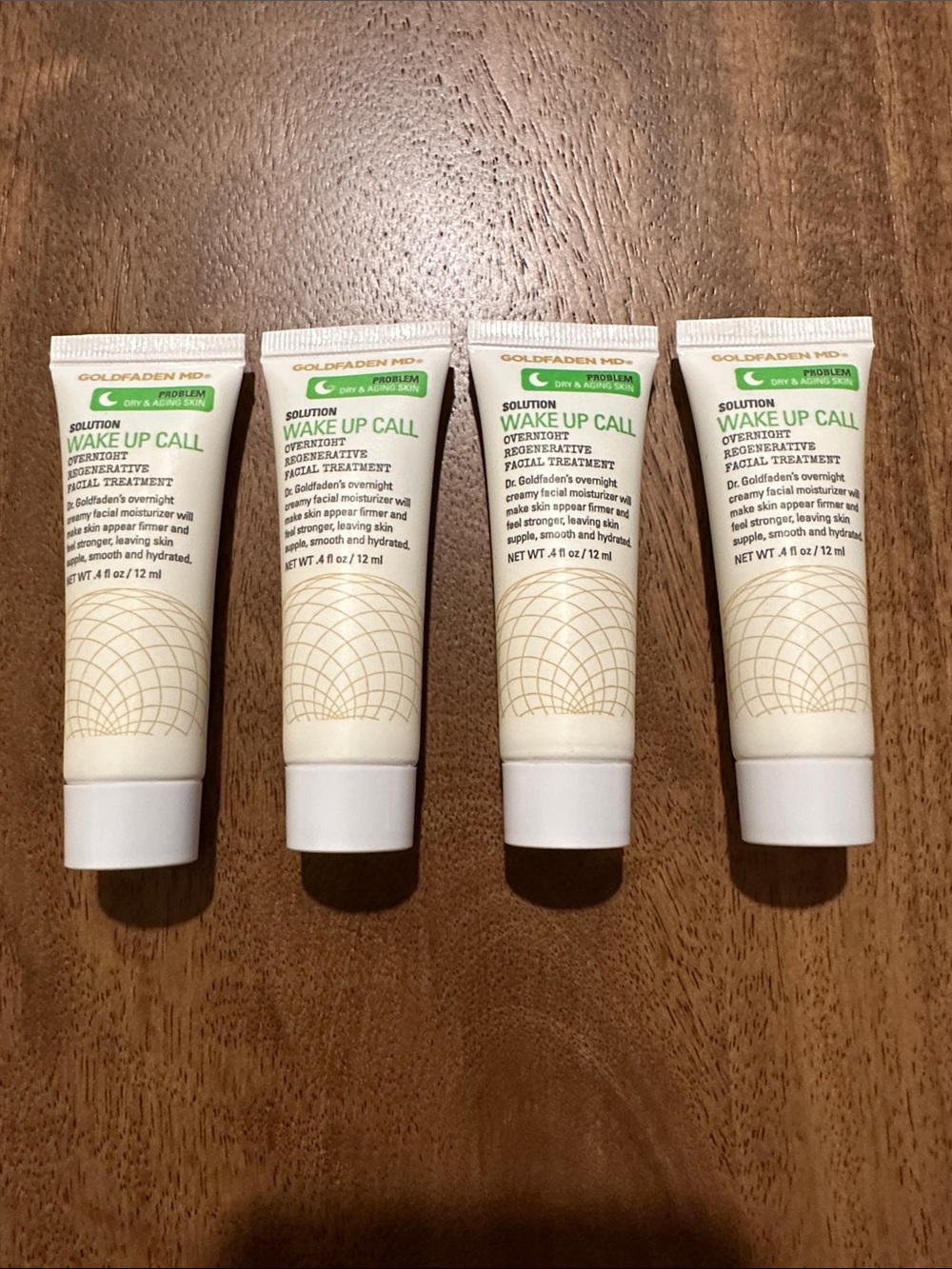 🆕 GOLDFADEN MD wake up call overnight regenerative treatment - 4 travel tubes